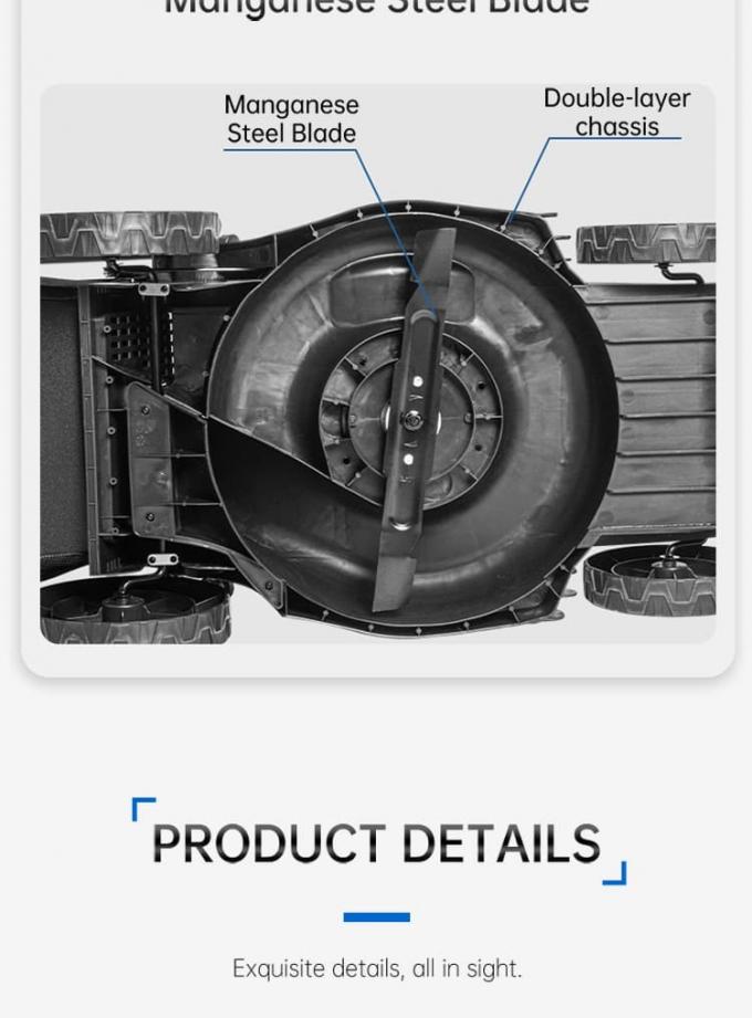 batteriebetriebener Rasenmäher